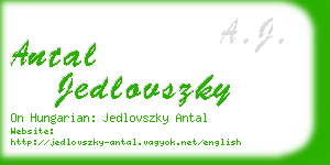 antal jedlovszky business card